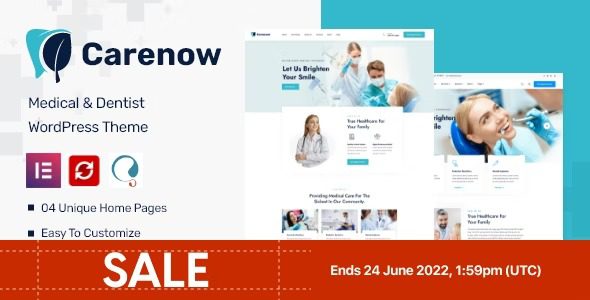 Carenow Free Download Medical & Dentist WordPress Theme Free Download