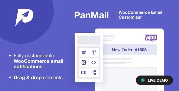 PanMail v1.1.0 – WooCommerce Email Customizer 