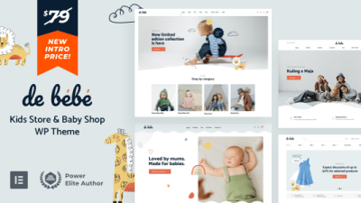 Debebe v1.3 Baby Shop and Children Kids Store WordPress
