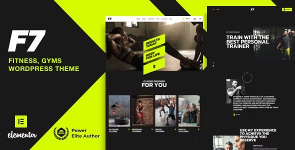 F7 Free Download Fitness Gym WordPress Nulled