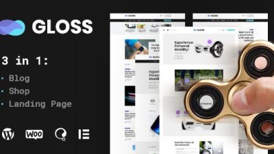 Gloss v1.0.6 Viral News Magazine WordPress Blog Theme + Shop #