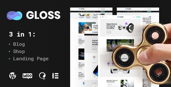 Gloss v1.0.6 Viral News Magazine WordPress Blog Theme + Shop #