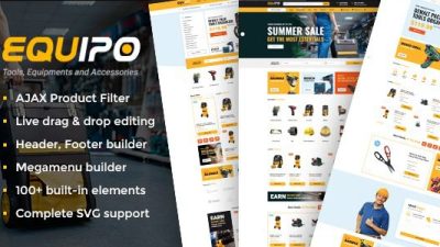 Equipo Nulled Parts And Tools WordPress WooCommerce Theme Free Download