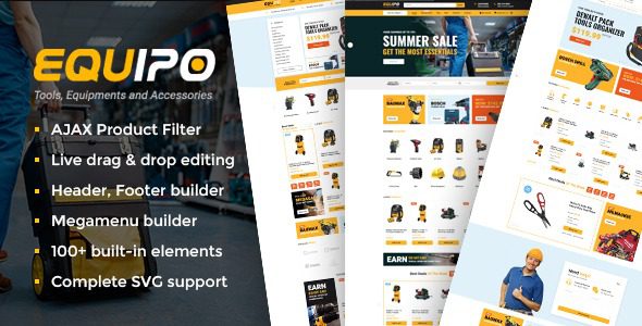 Equipo Nulled Parts And Tools WordPress WooCommerce Theme Free Download