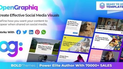 OpenGraphiq Nulled WordPress Social Image Generator Free Download