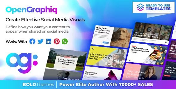 OpenGraphiq Nulled WordPress Social Image Generator Free Download