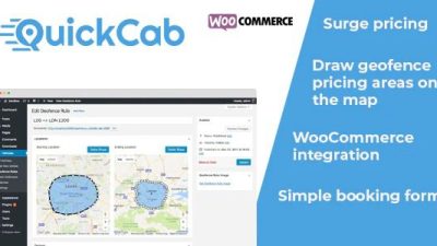 QuickCab v.1.2.7 WooCommerce Taxi Booking Plugin