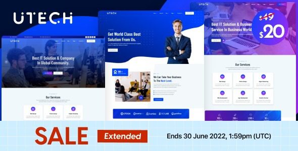 uTech v5.1.0 IT Solutions & Services WordPress Theme