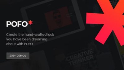 Pofo v1.6 Creative Portfolio and Blog WordPress Theme