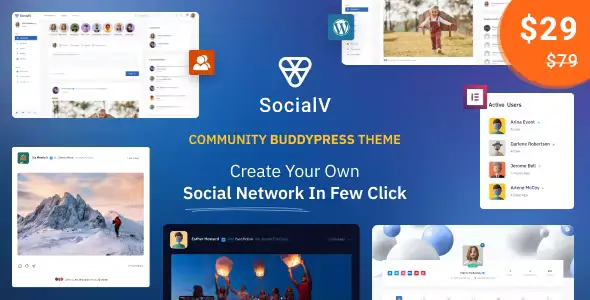 SocialV v1.6.3 – Social Network and Community BuddyPress Theme