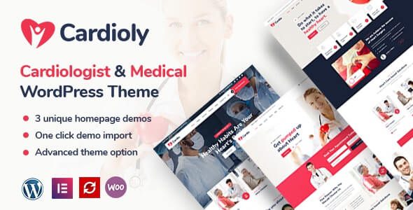 Cardioly v2.7 – Cardiologist and Medical WordPress Theme