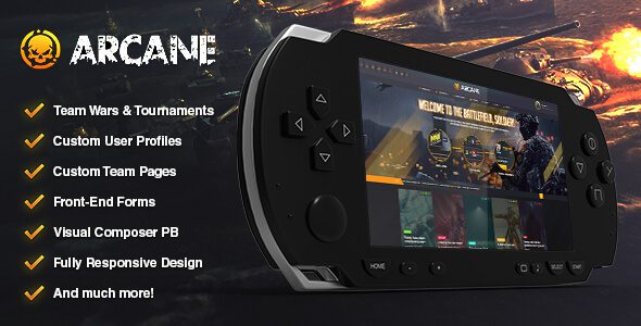 Arcane v3.6.5 The Gaming Community Theme +Plugins