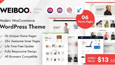 Weiboo v.1.0.5 Multipurpose WooCommerce Theme