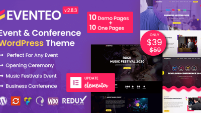 Eventeo – Event & Conference WordPress Theme v2.8.4 [Activated]