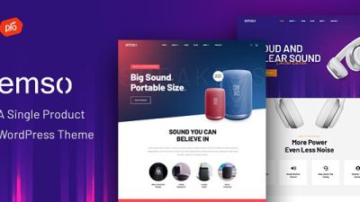 Emso v1.5 – A Single Product Theme