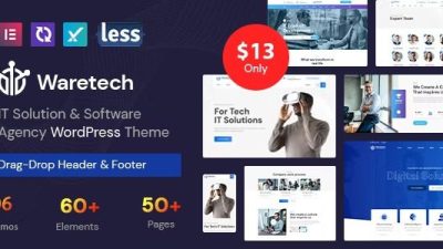 Waretech v.1.0.4 IT Solutions & Technology WordPress Theme