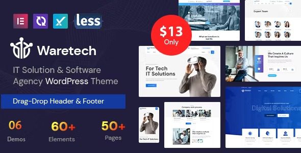 Waretech v.1.0.4 IT Solutions & Technology WordPress Theme