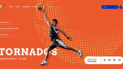 Tornados v1.1.7 Basketball NBA Team WordPress Theme #