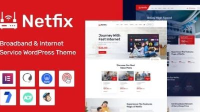 Netfix v1.1.1 – Broadband & Internet Services WordPress Theme