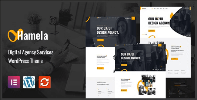 Hamela v1.2.0 Digital Agency Services WordPress Theme
