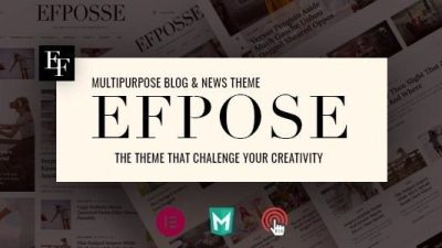 Efpose Nulled Multipurpose Blog and Newspaper Theme Free Download