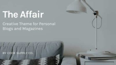 The Affair v3.5.4 Creative Theme for Personal Blogs and Magazines