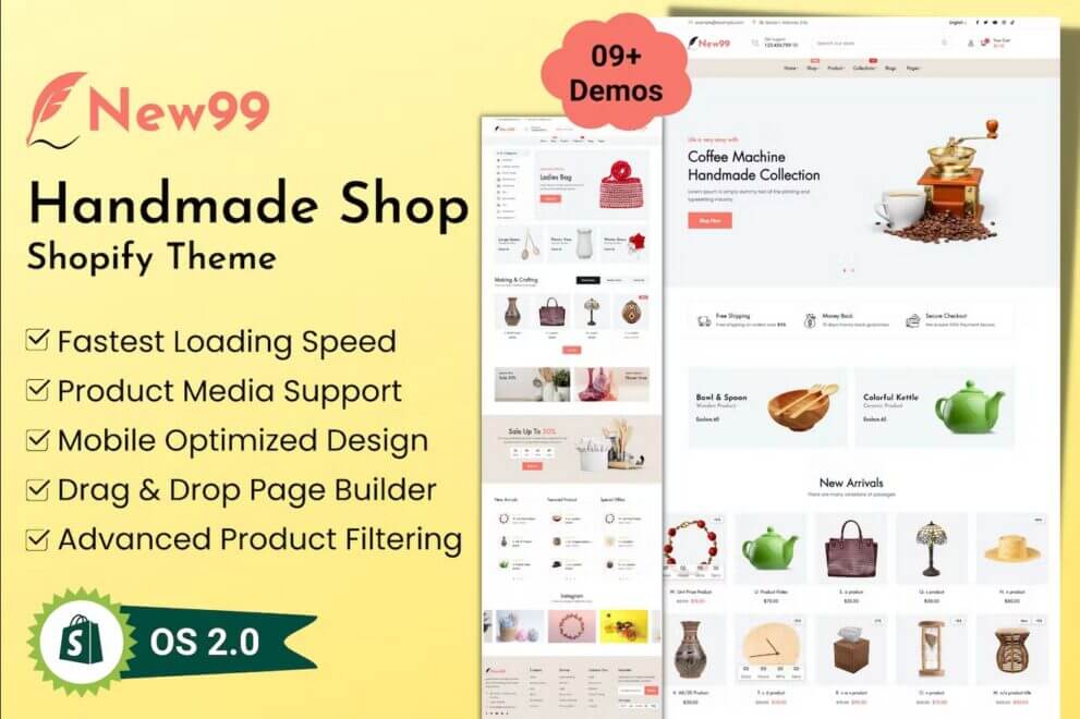 New99 v1.0.3 – Handmade Shop Shopify Theme