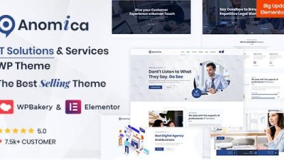 Anomica Nulled IT Solutions and Services WordPress Theme Free Download