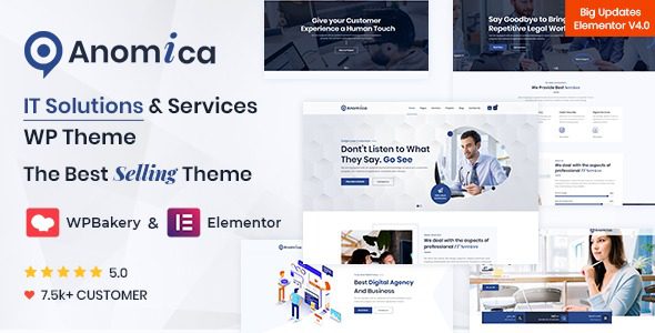 Anomica Nulled IT Solutions and Services WordPress Theme Free Download