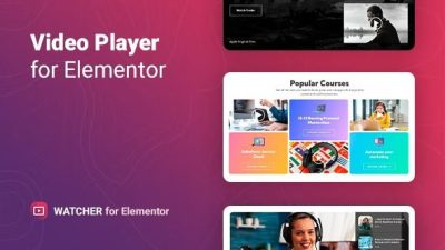 Watcher v.1.0.1 Flexible Video Player for Elementor