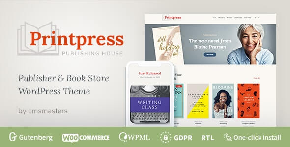 Printpress v1.1.1 Book Publishing WordPress Theme