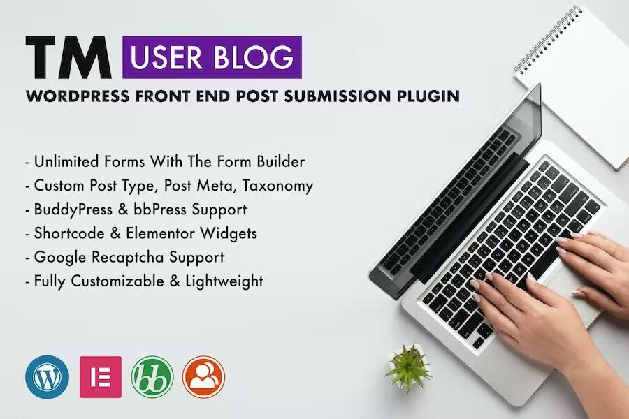 TM User Blog v.1.3 – WordPress Front End Post Submission Plugin