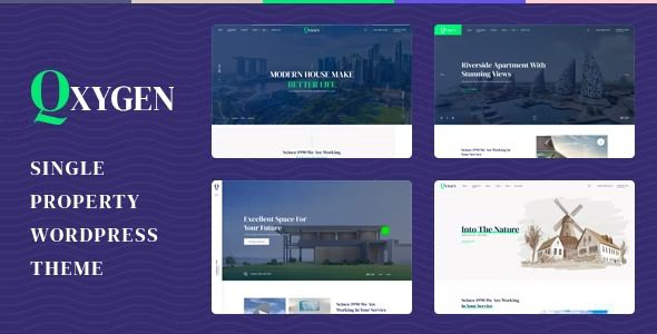 Qxygen Nulled Single Property WordPress Theme Free Download