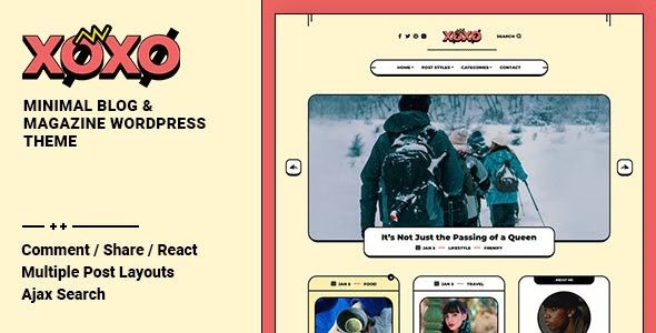 Xoxo v1.0.6 – Blog & Magazine WordPress Theme
