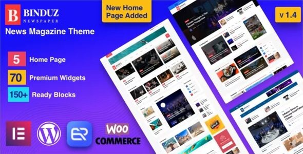 Binduz - WordPress News Magazine Theme Nulled