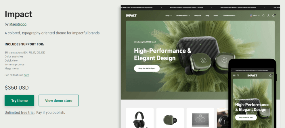 Impact Theme v3.1.1