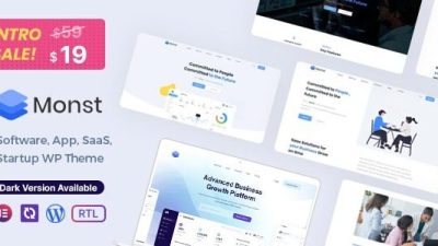 Monst Saas Startup WordPress Theme v1.1