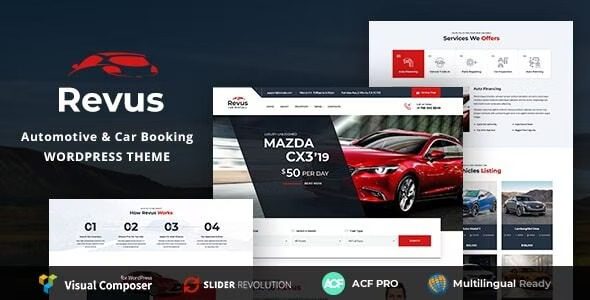 Revus v2.1.2 – Automotive & Car Rental WordPress Theme