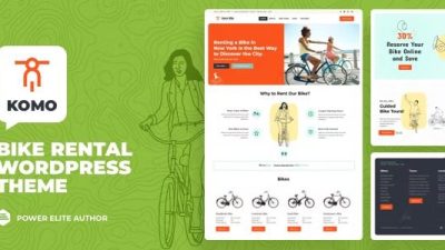 Komo Nulled Bike Rental Shop WordPress Theme Free Download