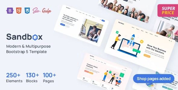 Sandbox v.1.0 – Modern & Multipurpose WordPress Theme