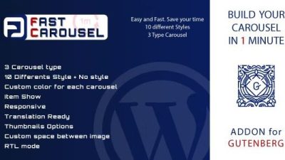 Fast Carousel for Gutenberg v.1.0 – WordPress Plugin