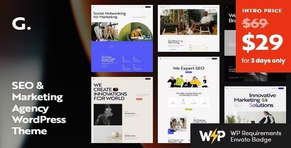 Granola v.1.0 – SEO & Marketing Agency WordPress Theme