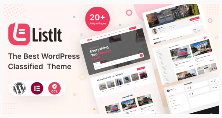 ListIt v1.6 – Clasified WordPress Theme