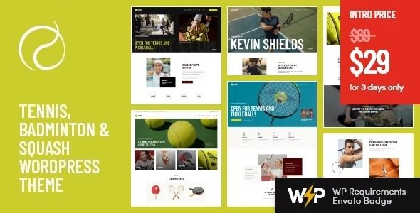 Racquet v.1.0.0 – Tennis, Badminton & Squash WordPress Theme