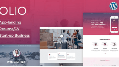 Olio v2.2 – One Page WordPress Theme Download