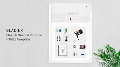 Glacier v5.0.0 – Minimal WordPress Portfolio Theme