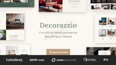 Decorazzio v1.0.7 Interior Design and Furniture Store WordPress Theme