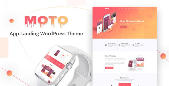 Moto WordPress Landing Page Theme v1.1.10