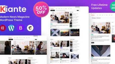 Kiante v1.0.1 News Magazine Modern WordPress Theme