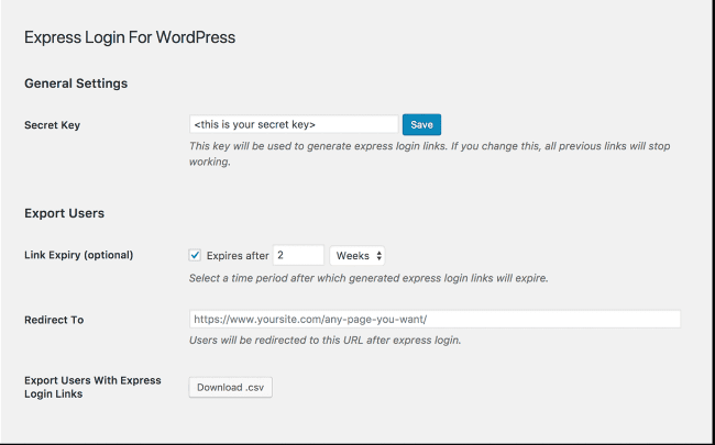 Express Login For WordPress Nulled Free Download